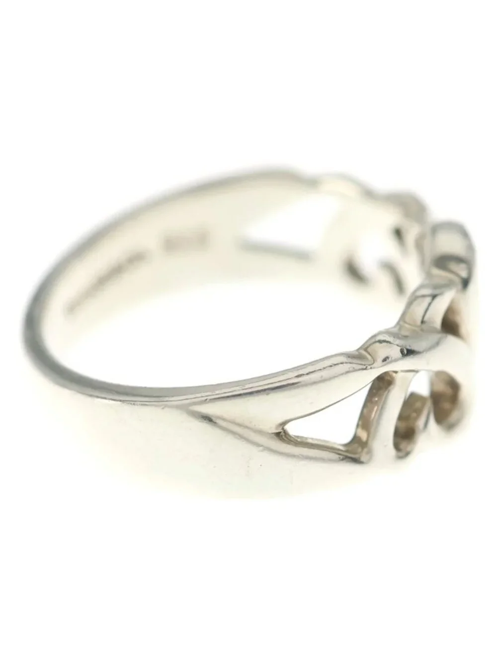 Tiffany & Co Paloma Picasso Triple Loving Heart Ring Silver
